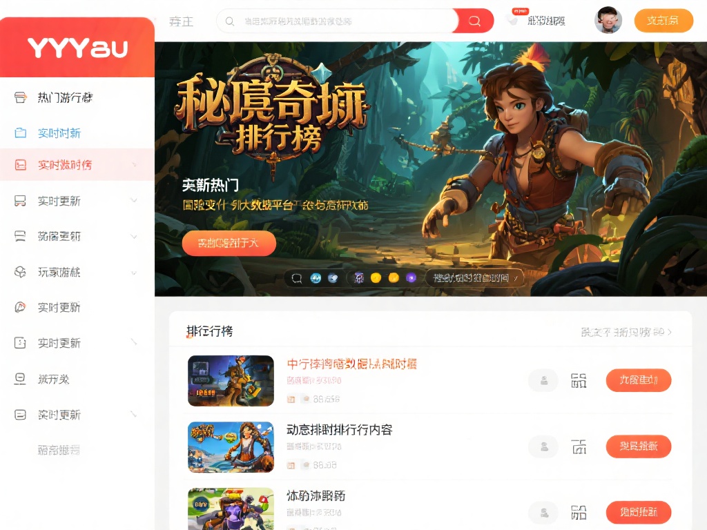YY易游游戏官网首页：权威发布实时热门游戏排行榜